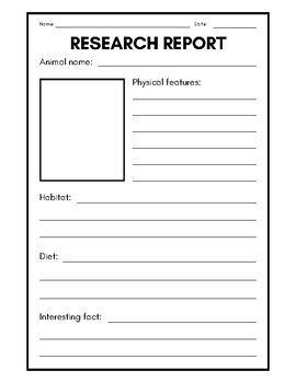 Preview of Research Report Paper, Animal Research