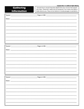 research report organizer