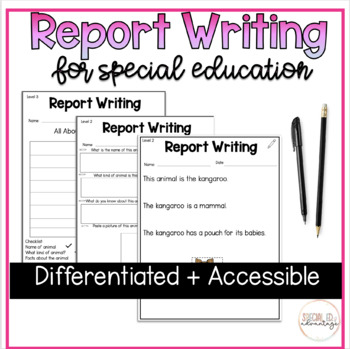Research Report Writing Unit for Special Education and ESL Students
