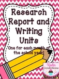 Research Report and Writing Unit BUNDLE (9 Units)
