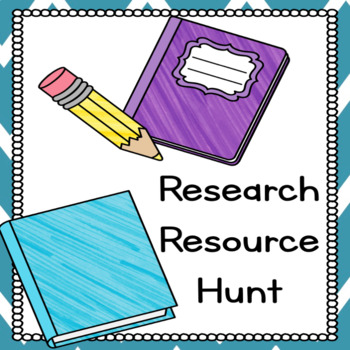 Preview of Research Resource Hunt- Editable Powerpoint