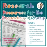 Research Resources for Secondary Librarians