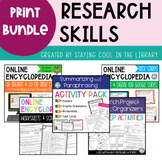Research Skills Bundle - Print Activities