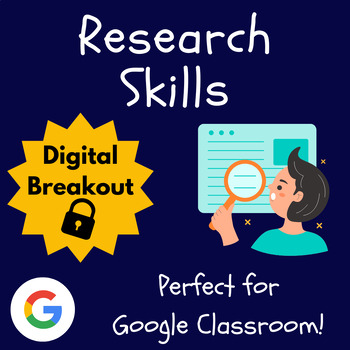 Preview of Research Skills Escape Room | Library Digital Breakout