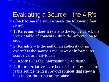 Preview of Research Skills: Evaluating Sources, Narrowing Topics, Plagiarism
