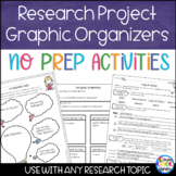 Research Skills Graphic Organizers and Printables
