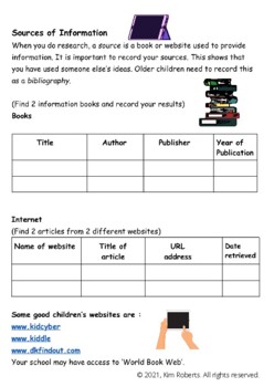 Preview of Research - Sources of Information