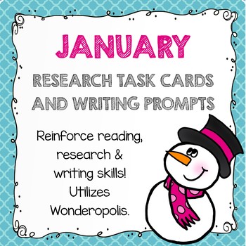 Preview of Research Task Cards - January