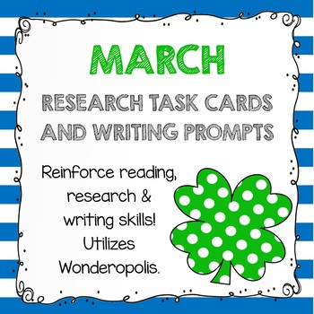 Preview of Research Task Cards - March