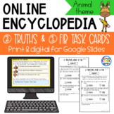 Research Task Cards - Print and Digital for Google Slides