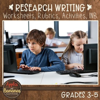 Preview of Research Writing - Worksheets, Rubrics, Activities, INB