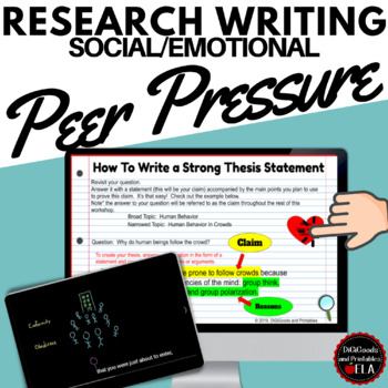 Preview of Research Writing Google Classroom Distance Learning