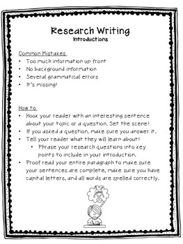 research writing for 4th grade