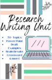Research Writing Unit Bundle