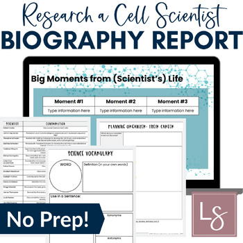 Preview of Cell Theory Scientist Biography Project