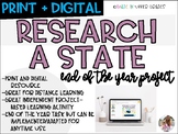 Research a State Project (Google Drive and Print Versions 