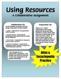 Using Resources - Research a State - Atlas and Encyclopedia