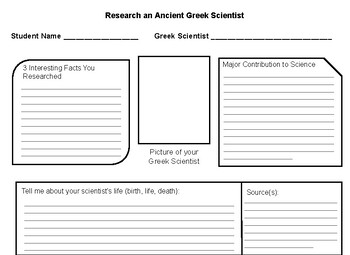 Preview of Research an Ancient Greek Scientist
