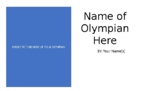 Research an Olympian PowerPoint Template