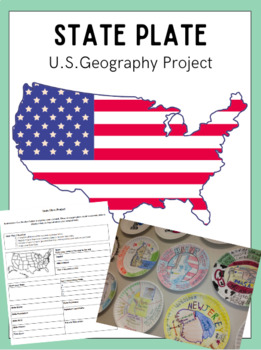 Preview of State Plate - U.S. Geography Project