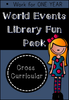 Preview of Library Fun Pack - World Events (Research and Writing Skills)