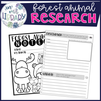 Preview of Research and Note Taking {Forest Mammals}