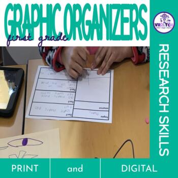 Preview of First Grade Research Graphic Organizers