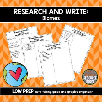 Preview of Research and Write: Biomes