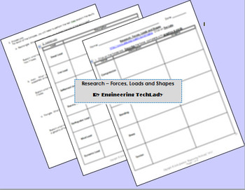 Preview of Research – forces, loads and shapes (Straw Tower)