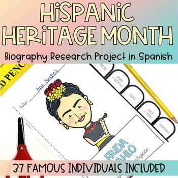 Preview of Research project in Spanish | Hispanic Heritage Month activities in Spanish