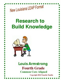 Preview of Research to Build Knowledge 4th Grade LEAP Prep (Louis Armstrong)