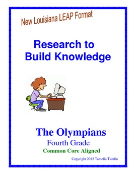 Preview of Research to Build Knowledge LEAP practice  -The Olympians