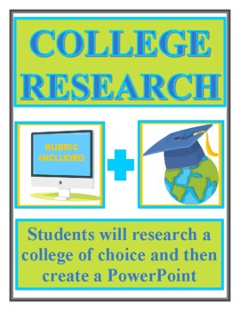 Preview of Researching a College and then creating a PowerPoint (plus digital too!)