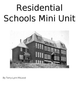 Preview of Residential School Mini Unit