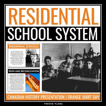 Preview of Residential School System in Canada Presentation - Orange Shirt Day Lesson