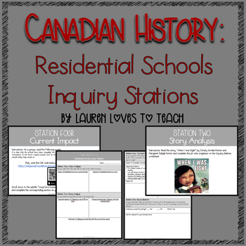 Preview of Orange Shirt Day Activity: Residential Schools Inquiry Stations