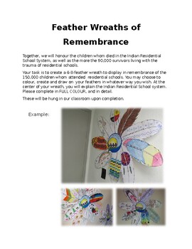 Preview of Residential Schools - Reconciliation Feather Wreaths