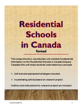 Preview of Residential Schools in Canada (revised)