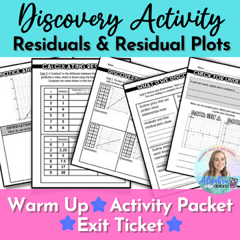 Preview of Residuals and Residual Plots Discovery Lesson Activity for Algebra 1