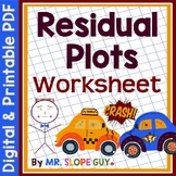 Residuals and Residual Plots Worksheet