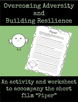 Preview of Resilience: Pixar Short Film Piper Activity and Worksheet