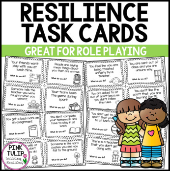 Preview of Resilience Scenarios - Task Cards for Role Play