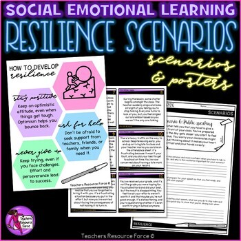 Preview of Resilience Scenarios and Posters for Social Emotional Learning