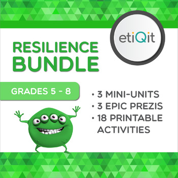 Preview of Resilience Middle School Bundle | Prezis & Printable Activities
