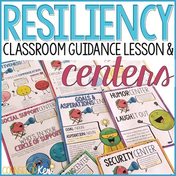 Preview of Resiliency Centers Classroom Guidance Lesson: Resilience Activities
