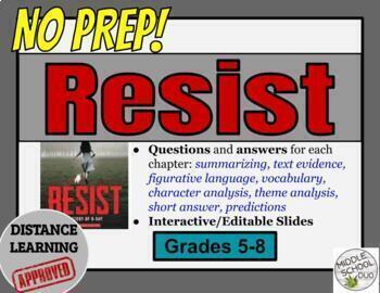 Preview of Resist: A story of D-Day (RESIST by Alan Gratz) Questions/Answers 