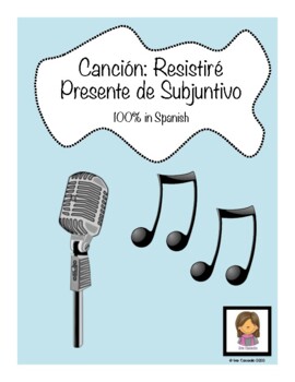 Preview of Spanish Present Subjunctive Activity Resistire