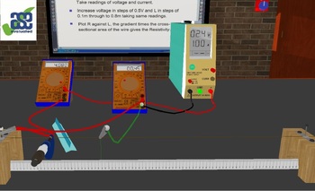 Preview of Resistivity of constantan - 3D Lab Practical Simulation (Windows)