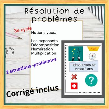 Preview of Résolution de problèmes 3e cycle