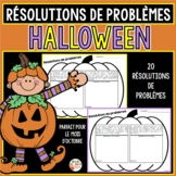 Résolutions de problèmes - Thème: Halloween - French Hallo